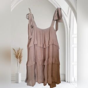 HYFVE Beige Sleeveless Dress
